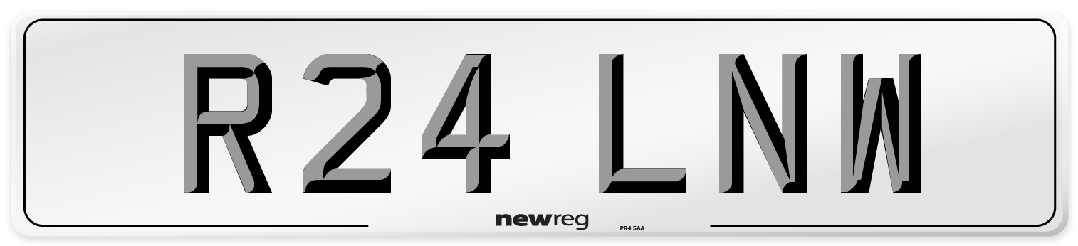 R24 LNW Number Plate from New Reg